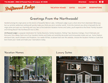 Tablet Screenshot of driftwood-lodge.com